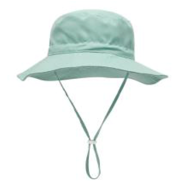 Gorro Bucket Verde para Bebés y Niños Ajustable 100% Algodón