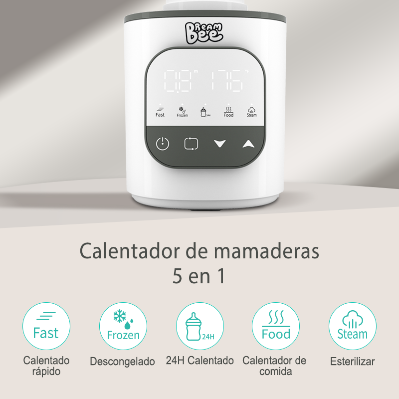 Calentador de Mamaderas Multifuncional con Calentamiento en Segundos