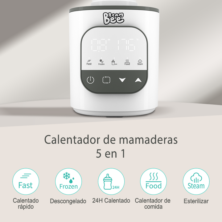 Calentador de Mamaderas Multifuncional con Calentamiento en Segundos